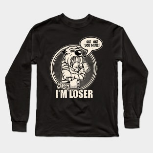 Drawing retro Vintage 80s and 90s Sorry I'm loser Long Sleeve T-Shirt